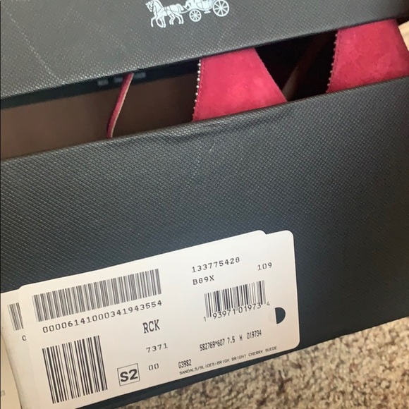 COACH Maddie Strappy Sandal Heels - Picture 5 of 8